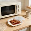 Vassoio per Pancetta da Microonde Antiaderente Gadget da Cucina Cuocipancetta per Forno a Microonde per Pizza Carne Hot Dog Salsiccia Tacos Preparazione Pasti