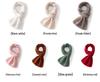 Women's 100% Pure Cashmere Scarf - Hollow Knit Solid Color, Warm & Versatile Neck Warmer