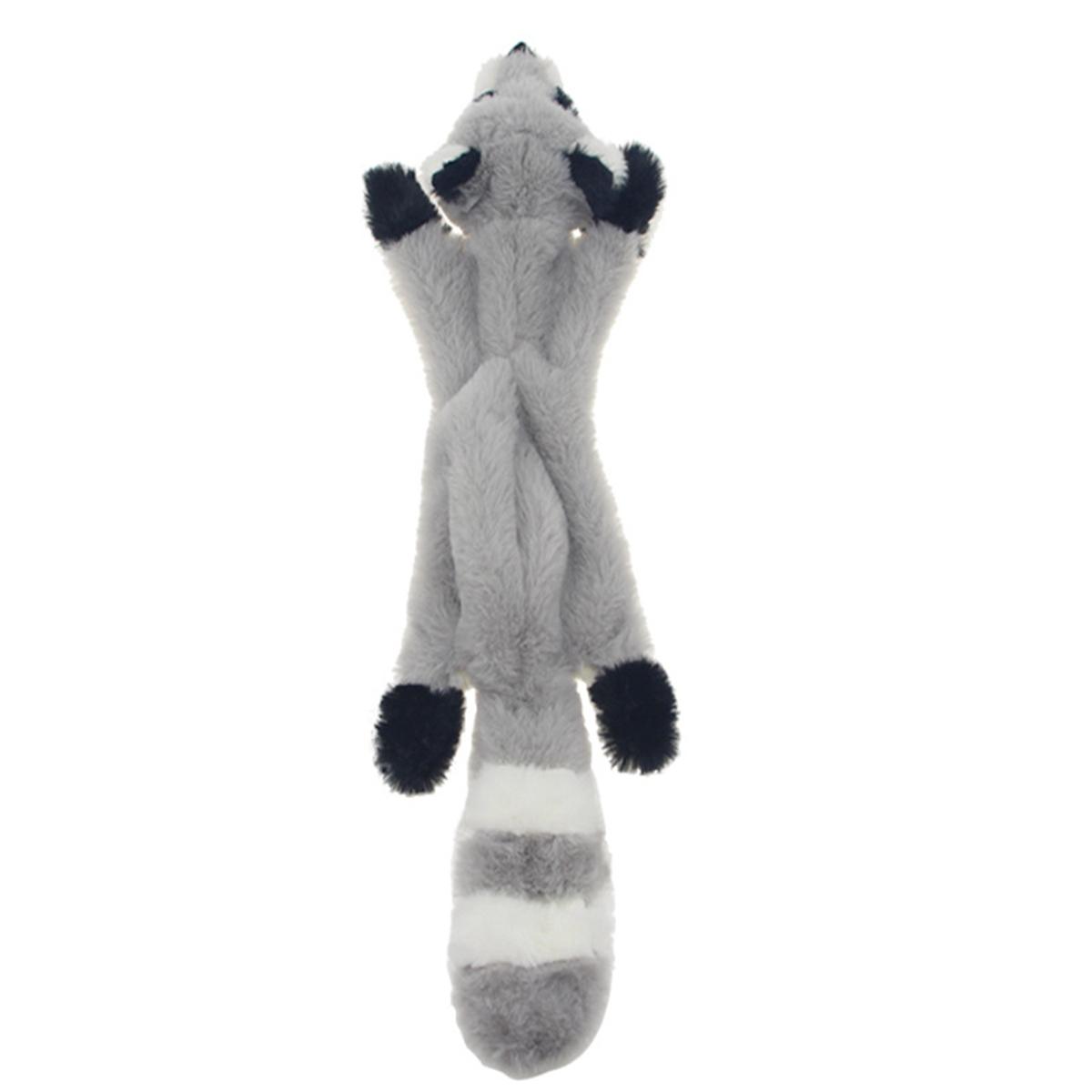 

Soft Interactive Plush Dog Toys Chew Squeaky Toy Squeak Bite Toys raccoon