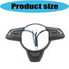 Interior Button Repair Steering Wheel Assembly Set with Separate Button Layout, Black ABS Housing, and Rear Lead Structure for Interior Trim Repair