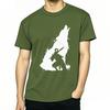 Basic T Shirt Minimalist Oneck Workout Tshirt Unisex T Shirts Short Sleeve Lightweight Tee Wolf Howling With Sword Vintage