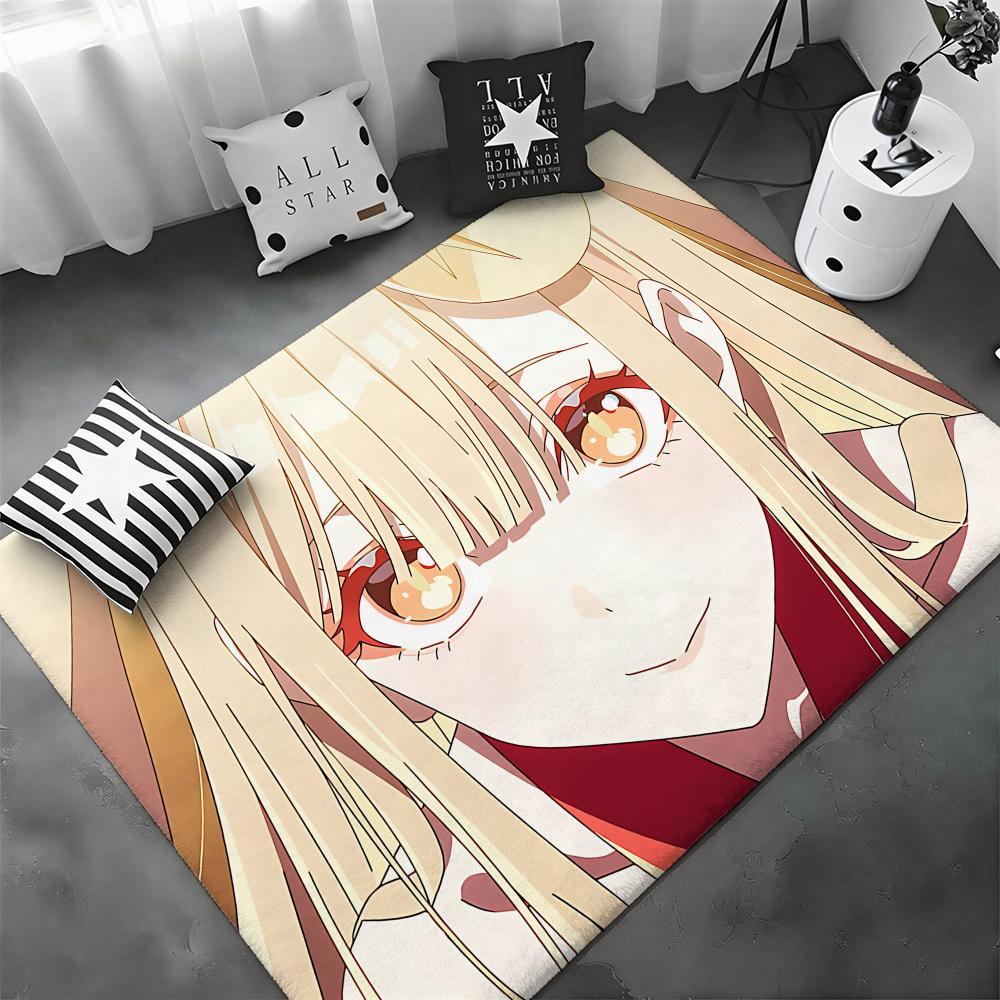 new anime C-Cosmic Princess Kaguyass Floor Mat Soft Thickened Flannel Door Mat Non-Slip Living Room Rug Home Decor