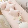 Princess Style Pink Pure Cotton Sofa Cushion, Four Seasons Universal Anti Slip Seat Cushion, Simple Full Package Cover, Cover Cloth