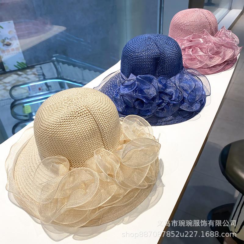 Eugen yarn fashionable new fisherman hat children's French leisure sunshade sun protection hat outdoor leisure beach hat