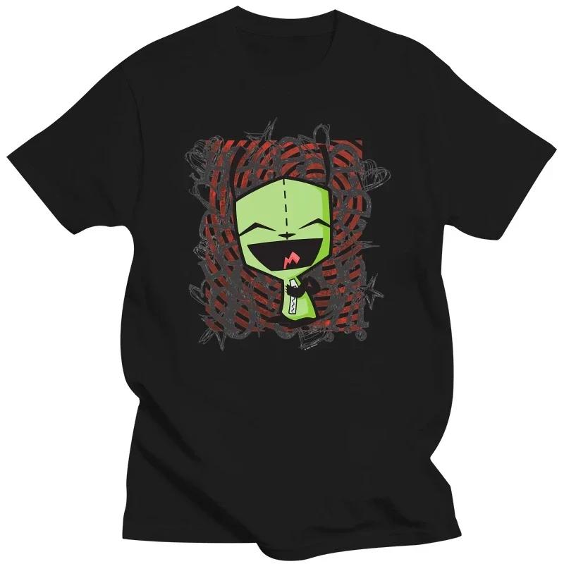Happy Gir Classic  Hip Hop TShirt Invader Zim Gaz Membrane Animated Leisure T Shirt Newest Stuff For Adult#Color