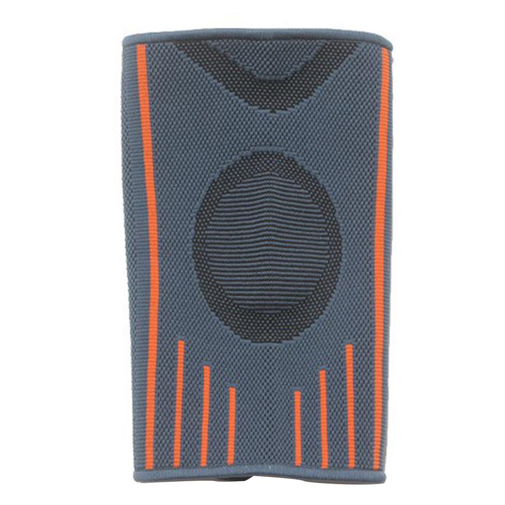 Elbow Brace Nylon Thickened Elastic Gray Orange Elbow Support for Outdoor Sports Basketball L