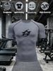 Men's High-Stretch Gym Compression T-Shirt with Quick-Dry & Breathable Fabric Casual Training Top