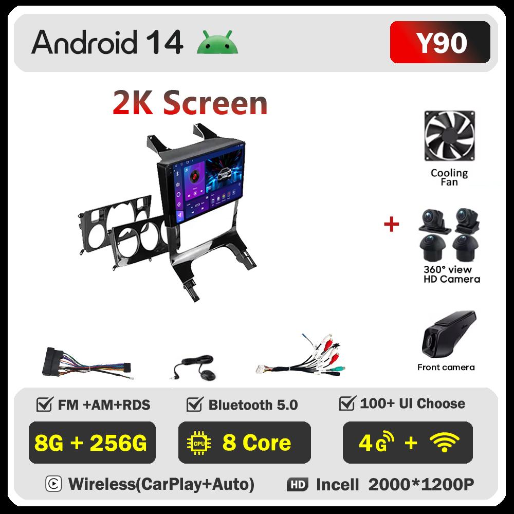 Android 14 For Peugeot 3008 5008 AT MT 2009 -2015 Car Radio Carplay GPS Navigation Android Auto 5G Wifi DVD Stereo Screen RDS