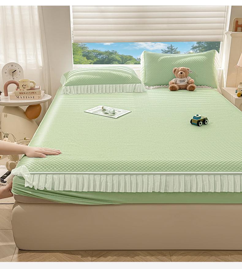 Liangdoudou A-class Cool Silk Lace Bed Sheet, Cool Mat, Student Dormitory Mat, Washable Cool Mat Mat