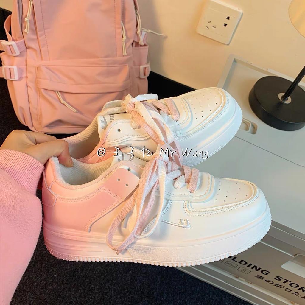 Japanese Gradual Change of Color Big Head Shoes Children 2025 Summer New Doll Shoes Platform Students White Shoes Tide Shoes