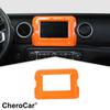 Zentrales Navigations-GPS-Panel-Zierleistenabdeckung für 18+ Jeep Wrangler JL Rubicon