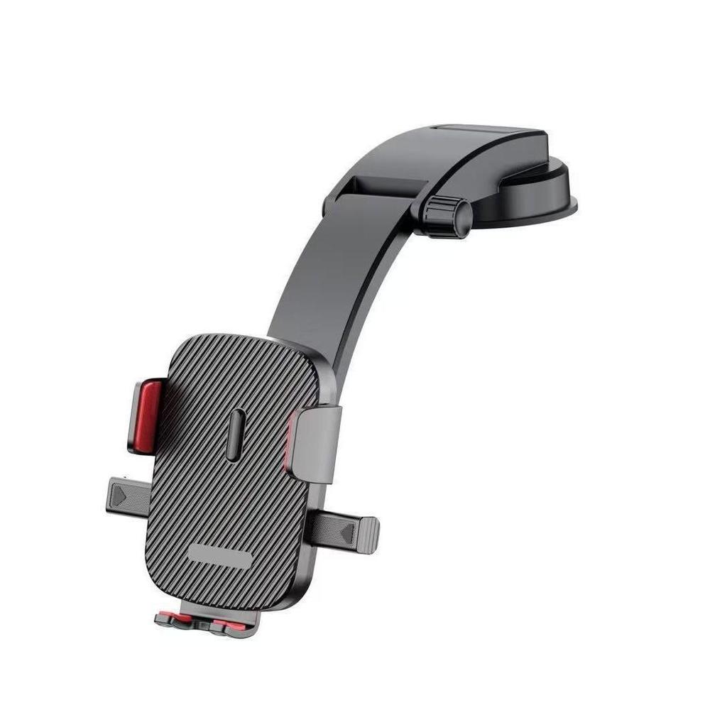 Waterfall Style Car Suction Cup Phone Holder with One-Button Navigation