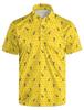 Trendy essential! Floral print short sleeve polo shirt, casual and versatile.