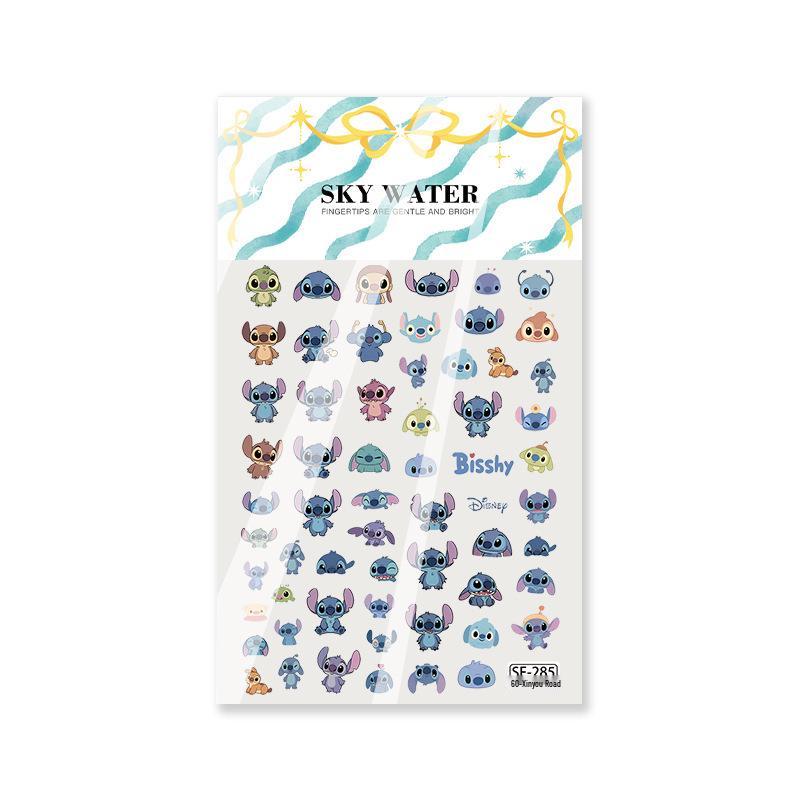 Sky Star Baby Embossed 3D Blue Cartoon Camera Nail Stickers