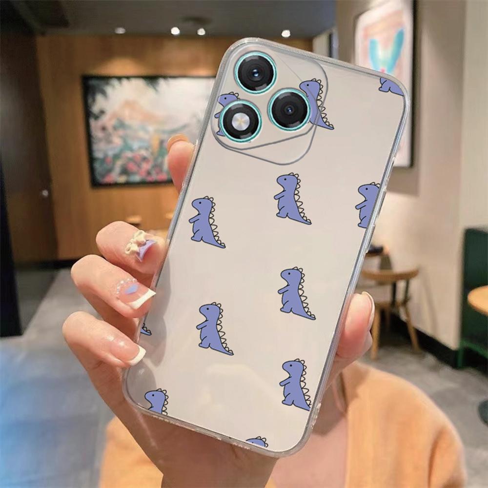 

Blue Leopard For Honor 400 Lite 400Pro Marble Artistic Phone Case Transparent Clear Shockproof Soft Cover For Honor 400 Smart Honor x7d білий