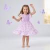Summer Fashion New Girls' Dress Cartoon Lace Children'S Dress Princess Dress Round Neck Children'S Dress