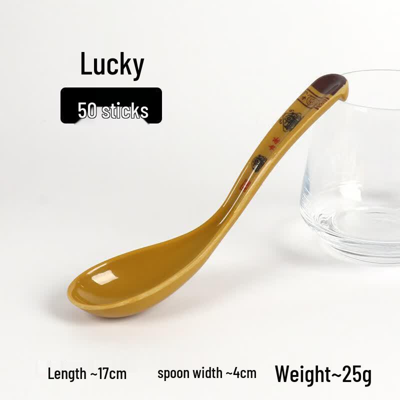 Qiwei Melamine Long Handle Soup Spoon