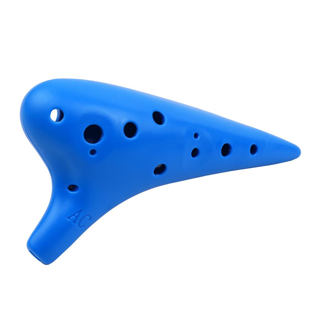12 hulls plast Ocarina fløyte Alto C musikkinstrument med partitur for musikkelskere og nybegynnere