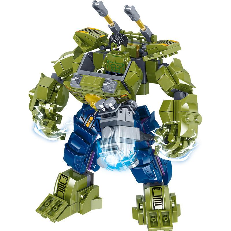 

Anime Figure Building Blocks Children Kid Gift Toy Super Hero Model Iron Hulk Thanos Captain Figurine Compatible with Lego
