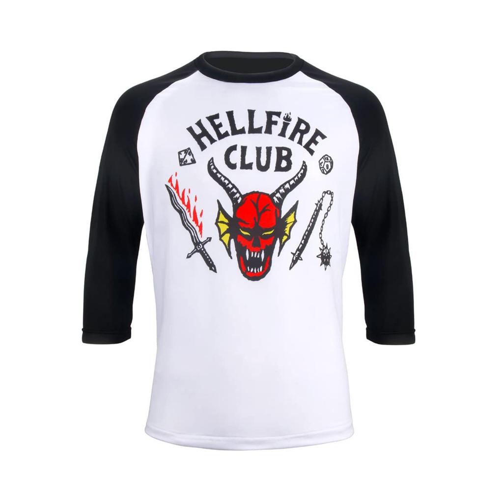 Herren Mode Lässig Print Rundhals Sieben-Ärmel T-Shirt Top