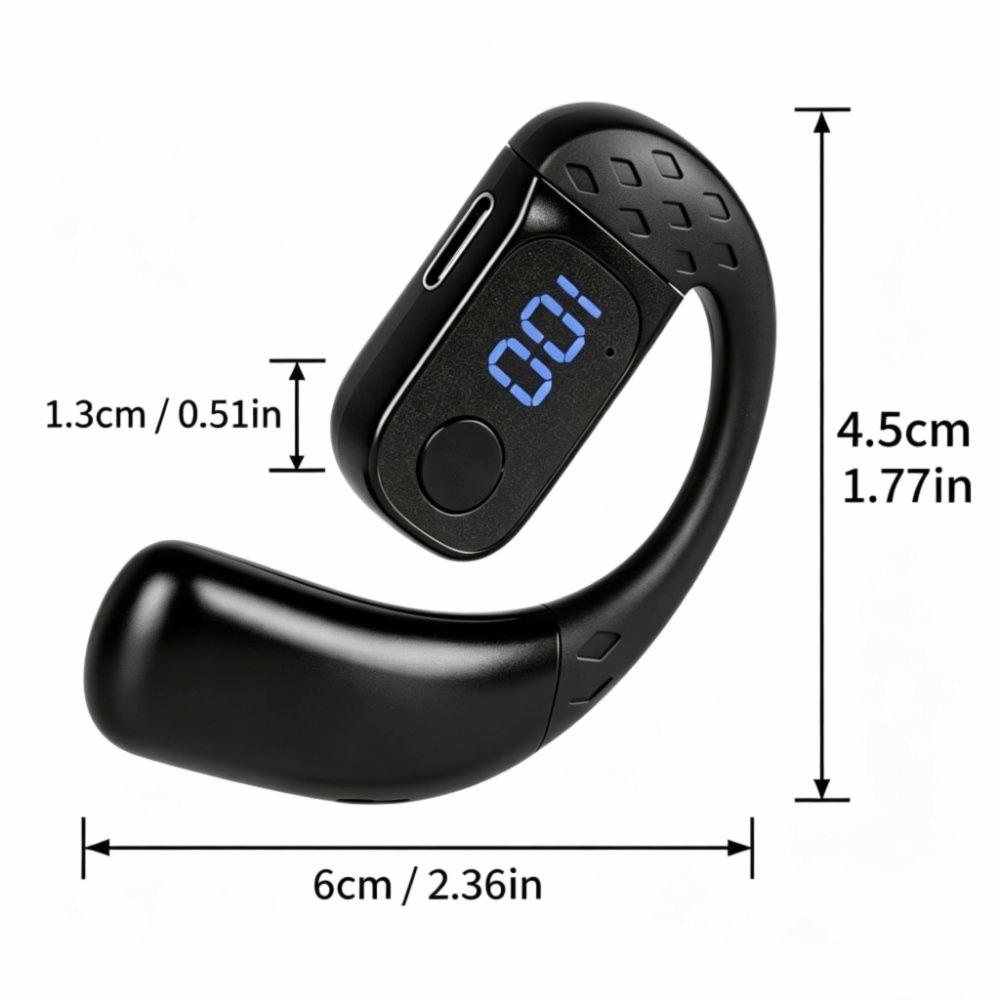 Long Standby Ear Hook Headset Surround Sound Bluetooth Headset  Handsfree Calling
