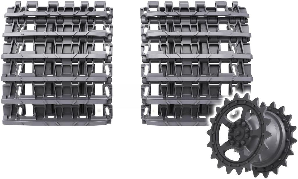 Studio World War II German Army King Tiger Starting Wheel Crawler Late Model Symmetrical Type with Starting Wheel Plastic Model Parts TR84004 T-Rex