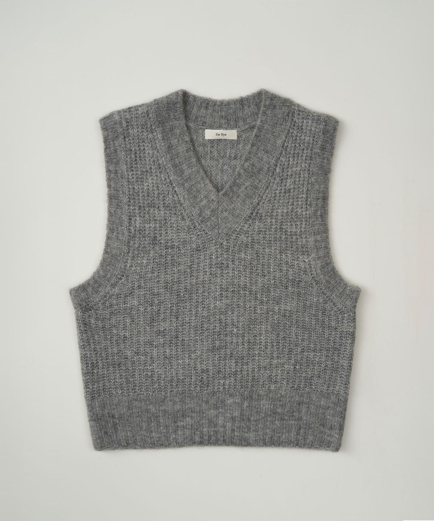 The Rye V Neck Knit Vest(Melange) Melange/Free