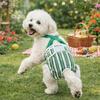 Striped Design Dog Diaper Suspenders Washable Pet Physiological Pants  Puppies Period