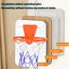 1set Indoor Safety Funny Game Kids Mini Home Exercise Basketball Hoop Set Wall Frame Stand Lifting Basket Hanging Backboard