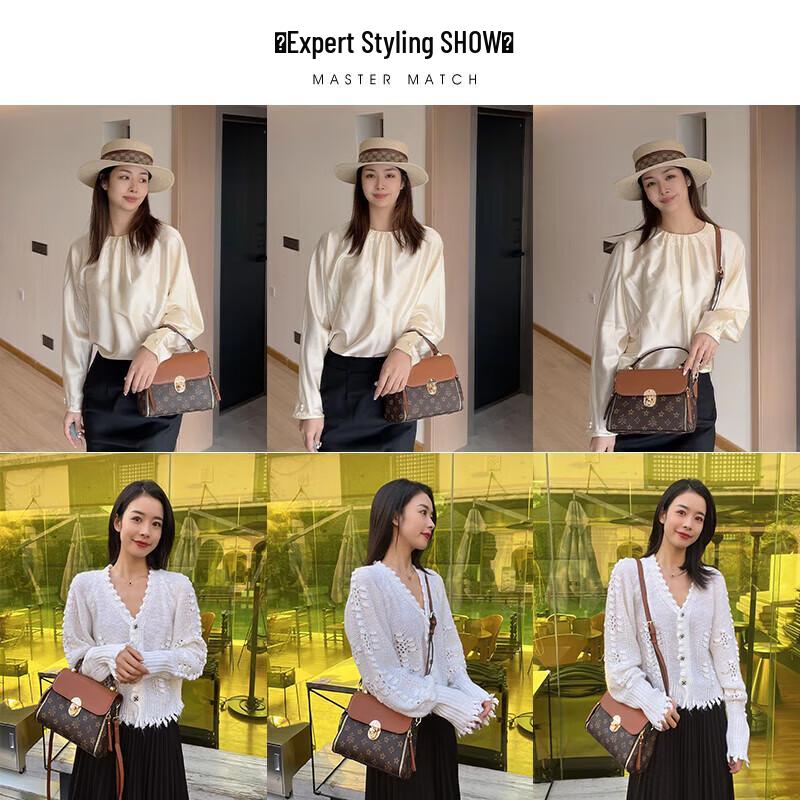 FOXER Große Retro-Schultertasche für Damen