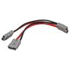 Useful Brand New Replacement Y Adapter Car 50A Accessory Cable Gender-Free Polarity Protected Battery Connector