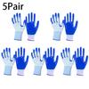 Work Gloves Double Thin Latex Anti Slip and Wear-resistant Work Gloves Rubber Leather with Thick and Thin Gloves Breathable Wear