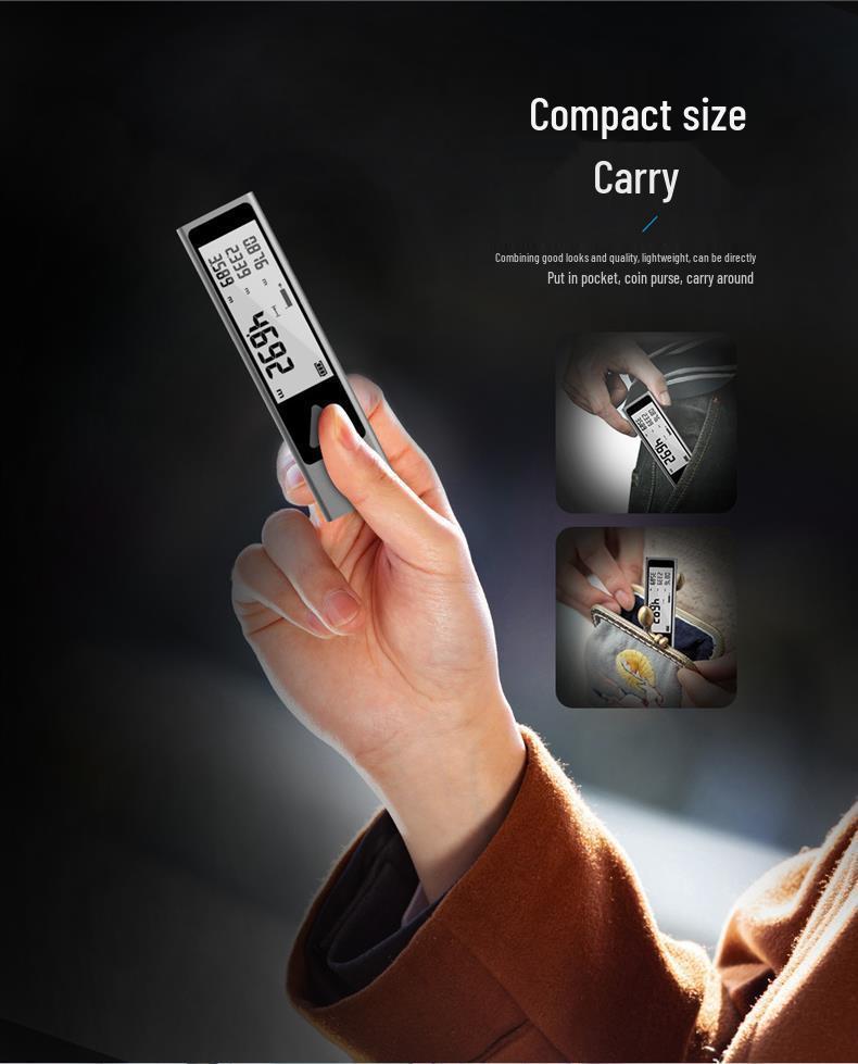 MiLESEEY Laser Rangefinder Mini Infrared Measuring Tool