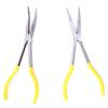 2Pcs 11in Long Nose Pliers Carbon Steel 45 Degrees Bending Workshop Equipment Hand Tool