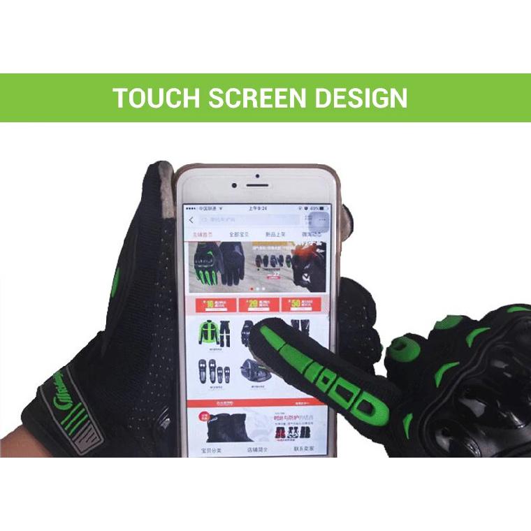 Motorcycle Gloves Anti Fall Anti-collision Off-road Riding Gloves Summer New Breathable Touch Screen Full Finger Gloves M-2XL