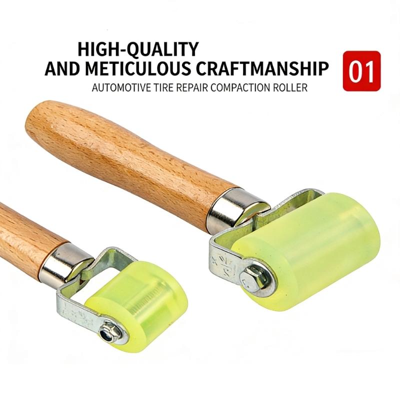 2Pcs Multipurpose Rubber Wheel Roller Tool Ergonomic Design for Car Soundproofing and DIY Seam Filling Projects
