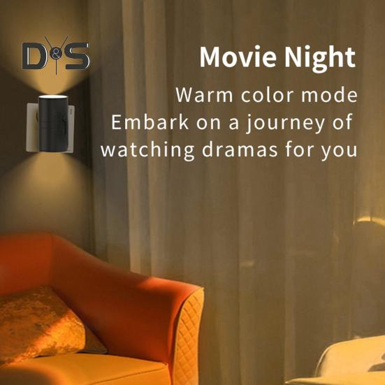 1/2Pcs LED Night Lamp with 16 Colors High Brightness Flicker Free Compact Design Plug-in Night Light Bedside Lamp