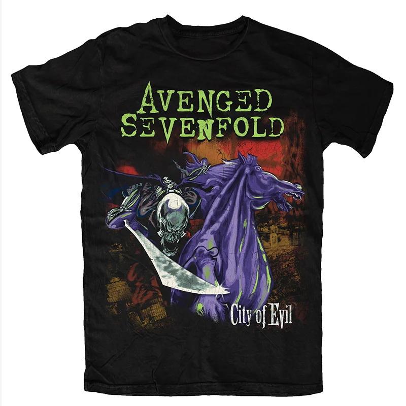 Metalcore Avenged Sevenfold Rockové Tričko Pánské Dámské 100% Bavlna Nadměrná Velikost Streetwear Letní Oversized Volné O-výstřih Unisex Trička