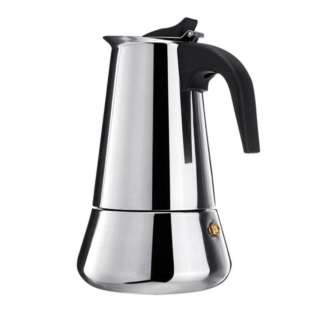 Stainless Steel Moka Coffee Maker Rust-free Moka Espresso Maker for Home Camping