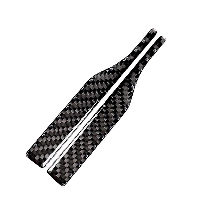 2pcs Rearview Mirror Anti-collision Strip Carbon Fibre Anti-scratch Strip Car Sticker Decoration Reflective Strip Auto Parts