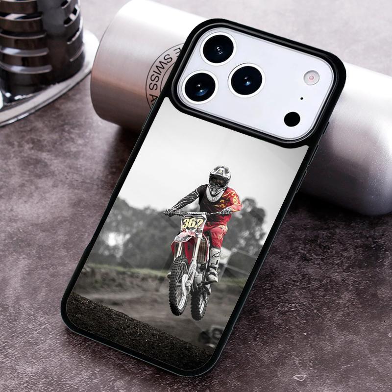 Dirt MX Bike Motocross Handyhülle Für iPhone 17 16 15 14 13 12 11 Pro Max Plus 17Air Weiche Silikonhülle
