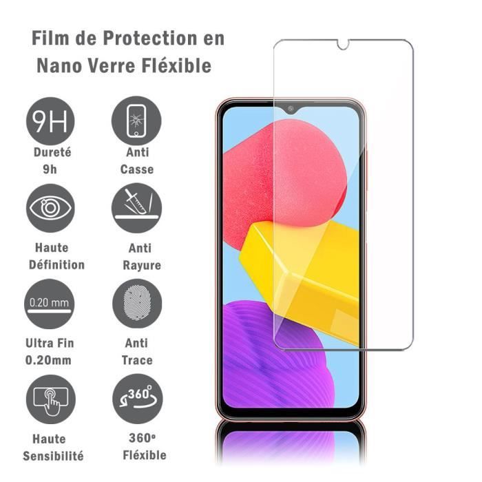 Film de protection - VCOMP® - Samsung Galaxy M13 4G - Verre Nano Flexible - Dureté 9H - Transparent