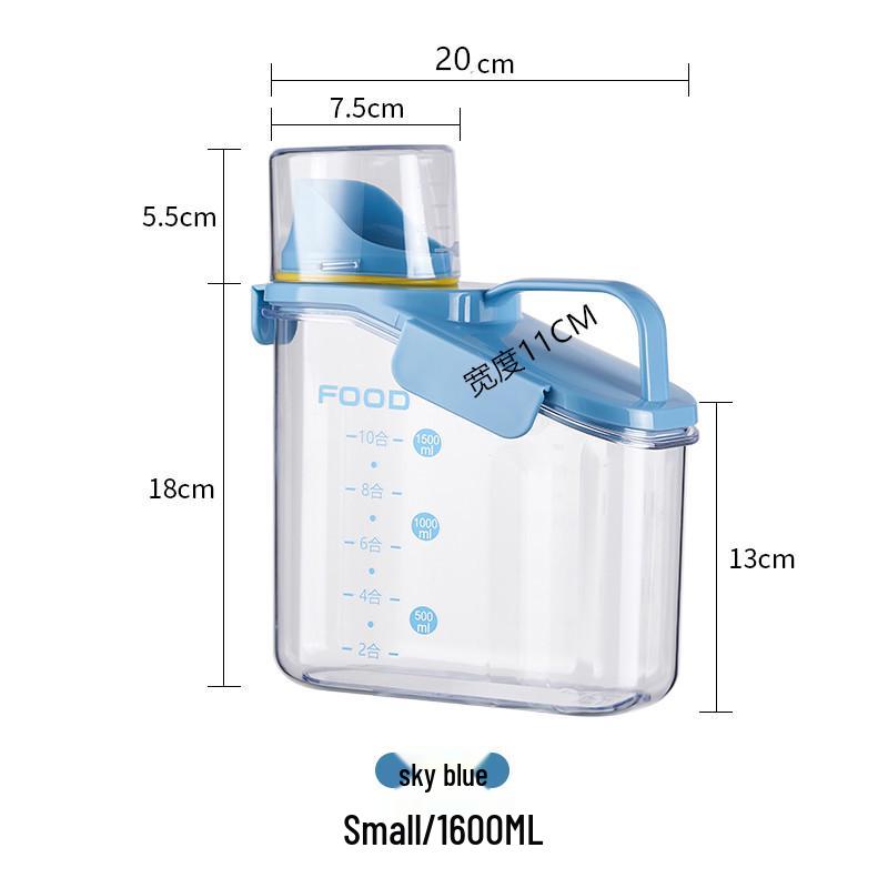 Vzduchotěsná skladovací nádoba odolná proti vlhkosti na obilí, cereálie, krmivo pro domácí zvířata, rýži a čaj