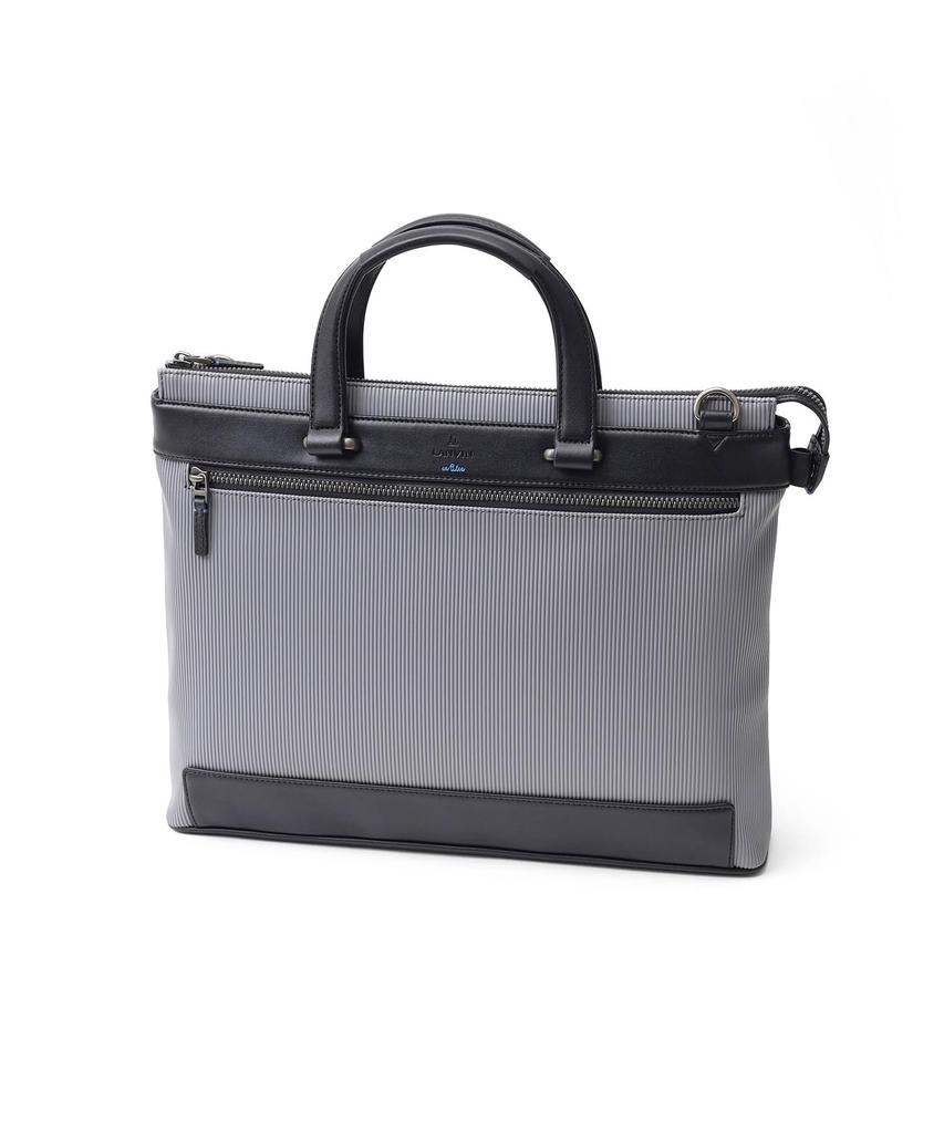 Lanvin en Bleu Bump Business Bag, Men's, Gray