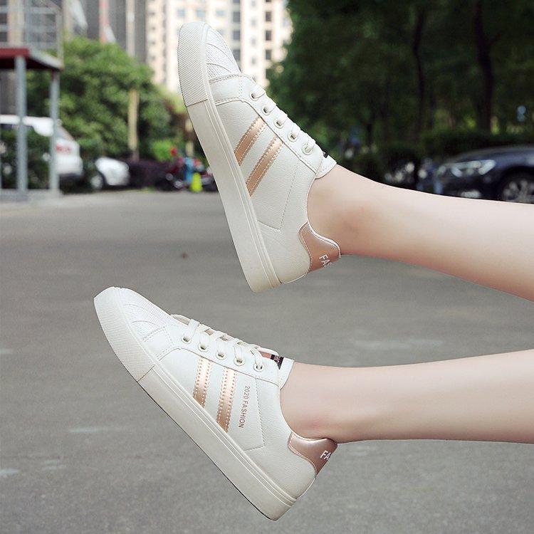 2025 spring and autumn new women's shoes women's board shoes student shoes street shooting white shoes low-top casual shoes leather tide