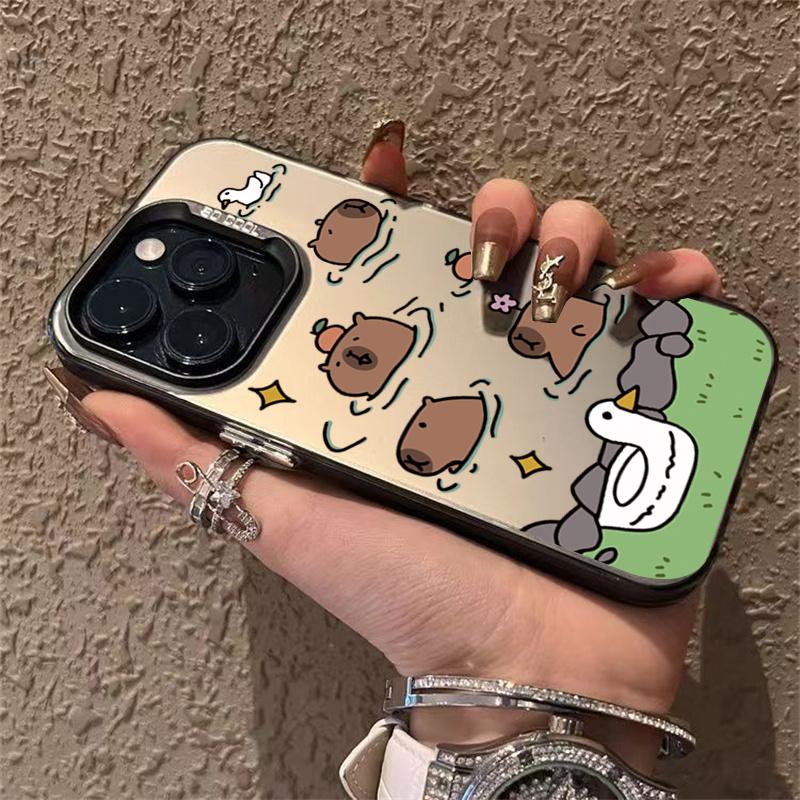 Plating Matte Case For Samsung Galaxy S21 FE S22 S23 Plus S24 Ultra A55 A35 A15 A14 A32 A52S A54 Cute Cat Supplies Phone Cover