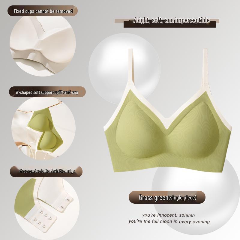 

Дышащий Легкий Пуш-ап Бюстгальтер Без Косточек - Бесшовный Удобный Спортивный Бюстгальтер для Женщин с Маленькой Грудью M (Recommended: 80-100 jin)