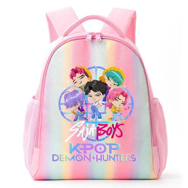 Zaino Arcobaleno Studente Cacciatore di Demoni/Streghe K-Pop Anime