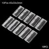 10Pcs Transparent Door Hinges Clear Furniture Hardware Durable Folding Hinge  DIY Cabinet Door Box