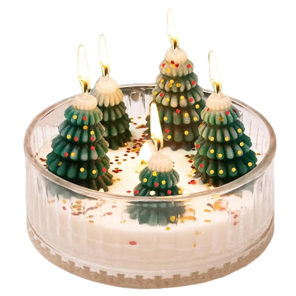 

Свеча «Рождественская елка» Рождественские украшения для дома Рождественская елка Кедровый лес Свечи для вечеринки Украшение стола Рождественские подарки зелёный